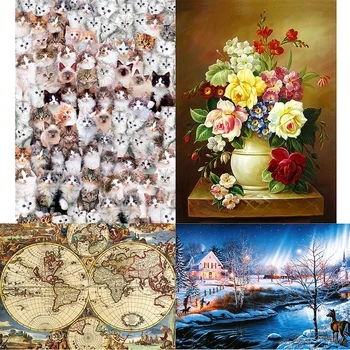

1000pcs Puzzle DIY Paper Jigsaw Educational Brain Teaser Toys Decoration