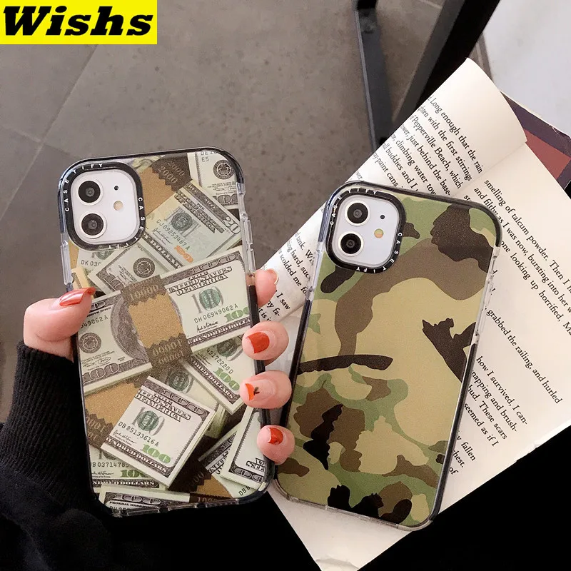 

For iPhone 11 Pro MAX Case us Big Money 100 Dollars camouflage Design Soft TPU Phone Case for iPhone 8 7 Plus XR XS XSMAX