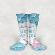 Новинка,, смешные носки Харадзюку, милые носки с принтом льва/медведя/собаки/черепа/хвоста русалки, длинные носки для влюбленных, Sokken Chaussette