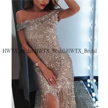 Серебряное платье для выпускного с пайетками, новинка, арабское, дубайское, вырез лодочкой, сексуальное, Русалка, блестящее, короткое, женское, официальное, вечернее платье на заказ