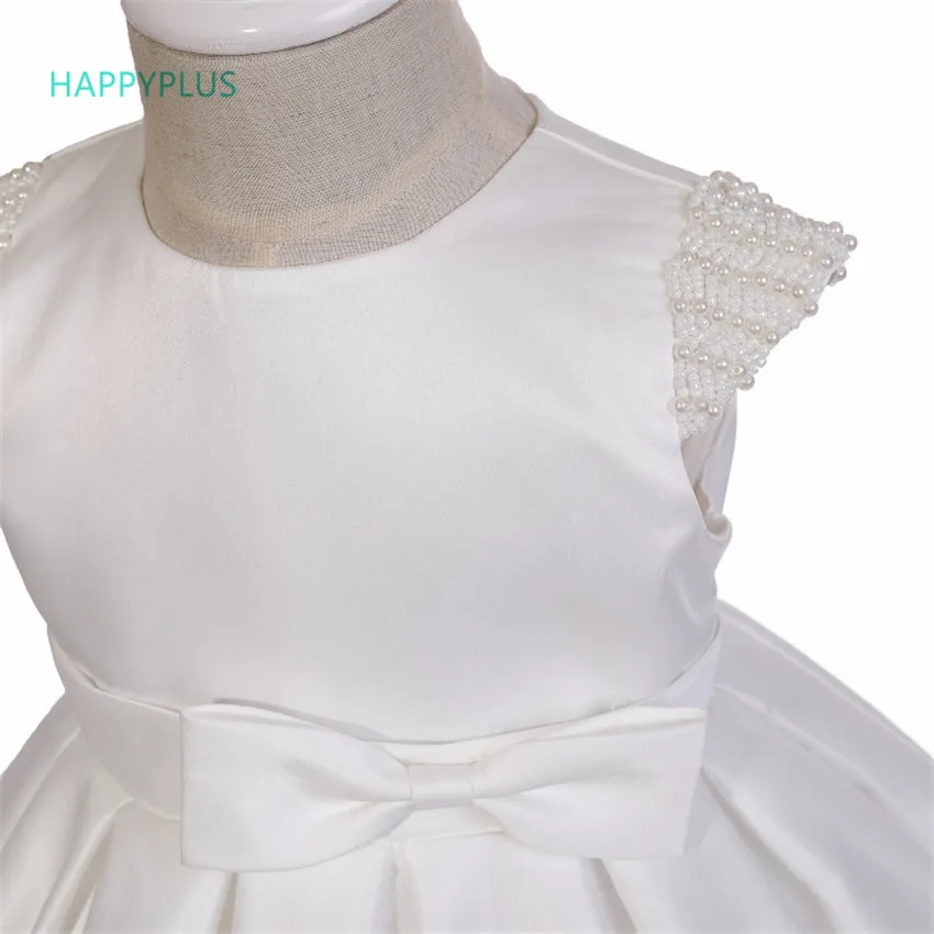 HAPPYPLUS крещения Платье для маленьких девочек+ повязка на голову, вечерние для маленьких девочек одежда на первый день рождения принцессы, платье на свадьбу, платья для малышек элегантный
