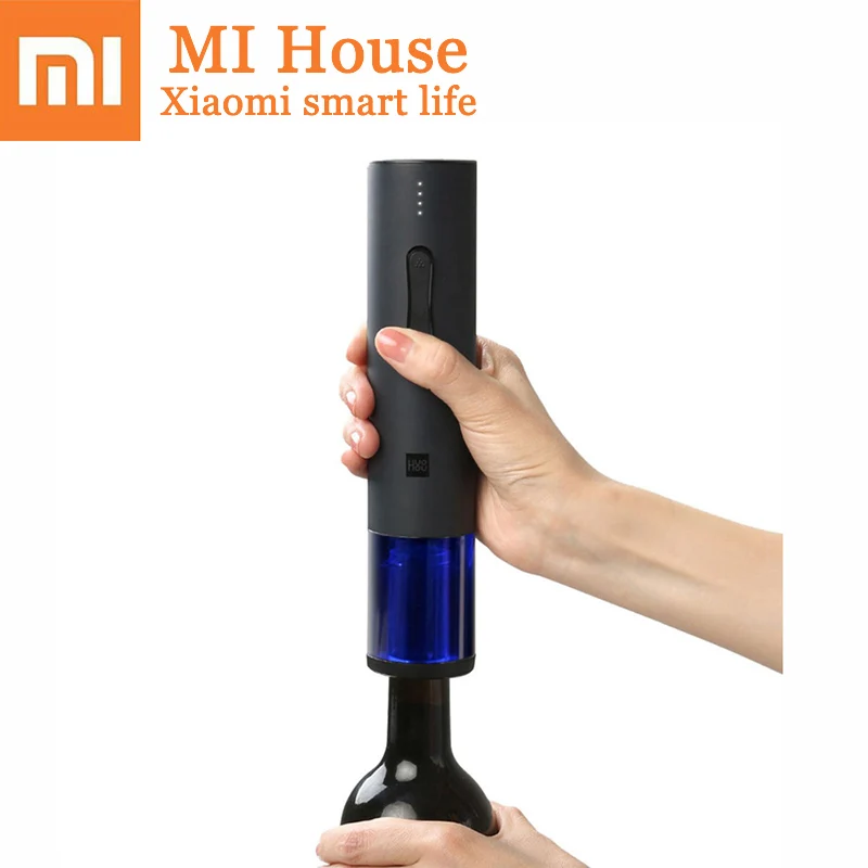 

Xiaomi Huohou Electric Wine Bottle Turn on Automatic Kit Electric Corkscrew Wine With Foil Cutter