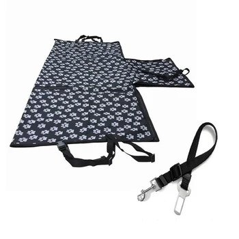 

Hot Waterproof Pet Mat Hammock Cushion Protector Pet carriers Oxford Fabric Paw pattern Car Pet Seat Cover Dog Car Back Seat Car