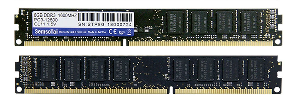 SemsoTai ram ddr3 4gb 1600MHz Память 240pin DIMM JEDEC 1,5 V CL = 11 PC3-12800 пожизненная гарантия память оперативная память ddr 3 8gb для рабочего стола