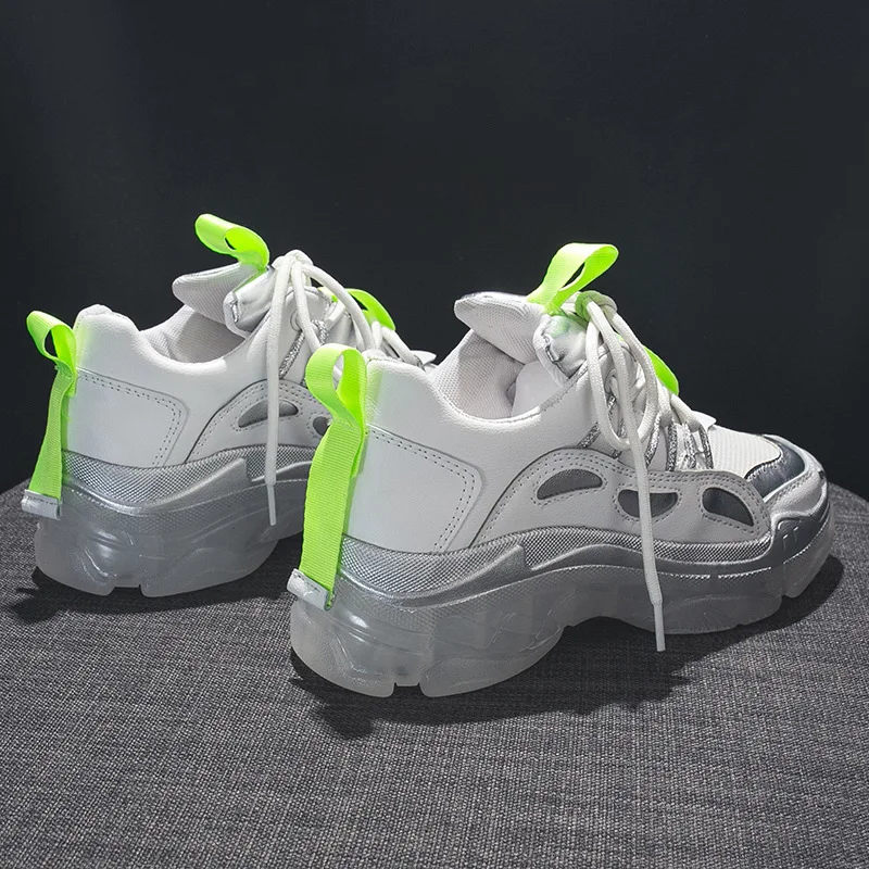 Обувь на платформе; кроссовки; chaussures femme; обувь для тренировок; коллекция года; сезон осень; обувь на танкетке со шнуровкой; женская прогулочная обувь