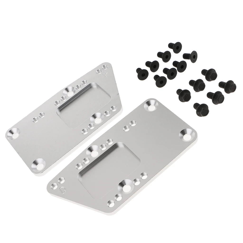 LS1 Engine Mount Adapter Plates -SBC LS 4 Position - Silver 210x110x10mm