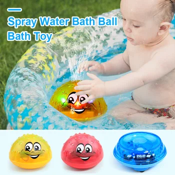 

Surmmer Toys Spray Water Ball LED Lights Foat Rotating Shower Outdoor Children Pool Party Games Toy for Kids Bath Toy