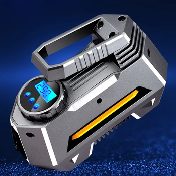 

12V 120W 120PSI Digital Airboat Air Compressor Electric Car Tyre Inflator Accessories Basketballs Portable LED Display Emergency