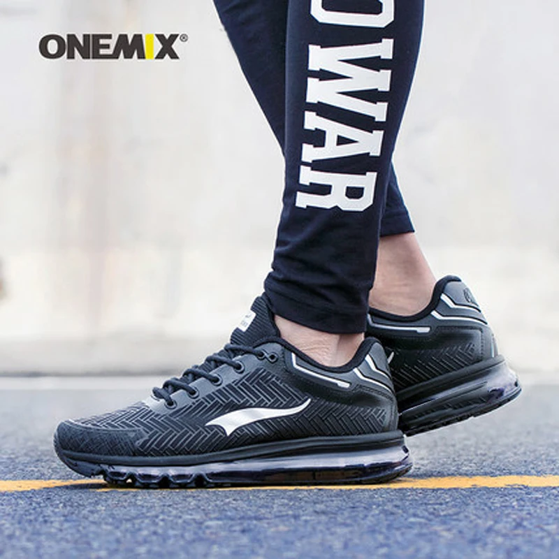 ONEMIX кожаные беговые кроссовки для мужчин тренды атлетические прогулок на