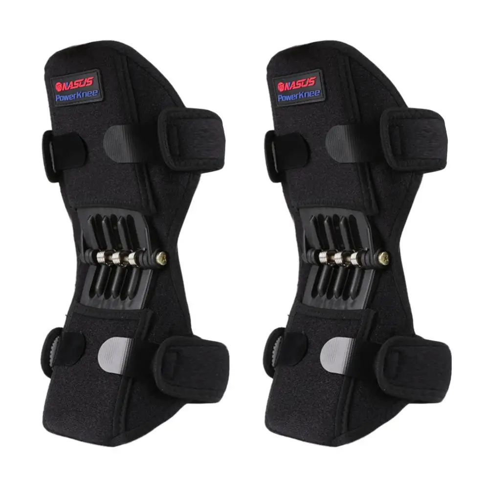 

2pcs Sport Spring Knee Pad Support Knee Booster Safety Outdoor Mountain Climbing Running Knee Joint Protection Kneecap Pad Band
