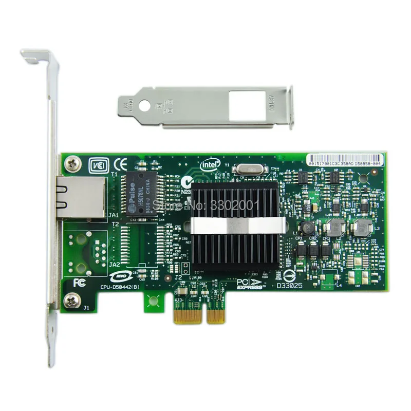 Сетевая карта для Intel PRO/1000 9400PT 82572GI PCI-E x1 однопортовая гигабитная Серверная сетевая карта