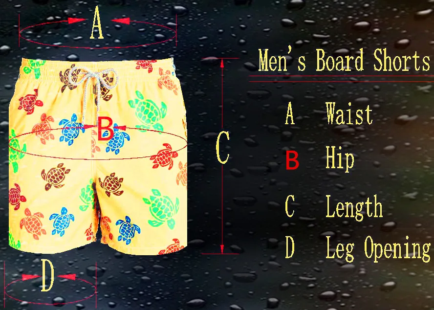 Beach Turtle Shorts Men Surfing Board Surf Bathing Trunks Fast Dry Swimtrunks Wear Siwmwear Mens Shorts Summer