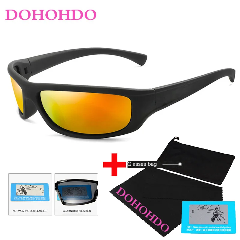 

DOHOHDO Hot Sale Men's Polarized Sun Glasses Men Night Vision Sunglasses UV400 Black Frame Sports Eyewear Unisex Driving Glasses