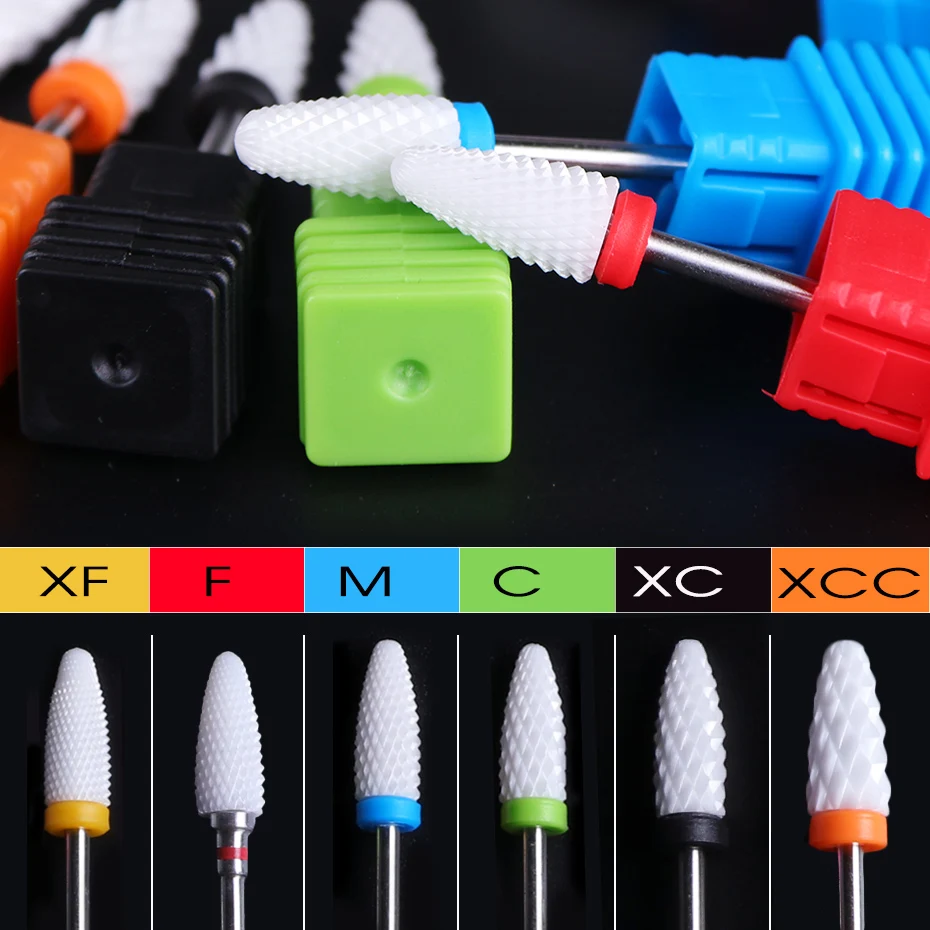 Керамические фрезы для ногтей 29 типов кутикулы маникюра педикюра удаления геля