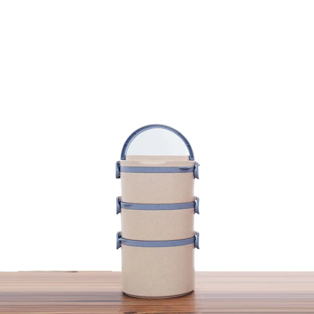 

Multi-layer Japanese Bento box Fresh-keeping cooler Microwave lunch box Wheat straw lunchbox Primary school Food Container