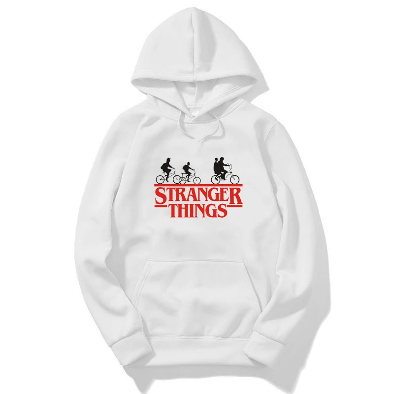 Sudadera stranger things мужская толстовка с капюшоном и свитшоты больших размеров для осени с хип-хопом зимние толстовки для мужчин - Цвет: White2