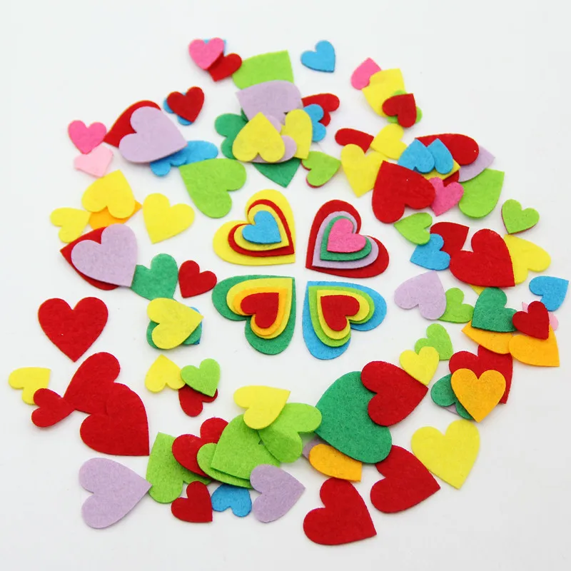 100 шт. разноцветные войлочные войлоки для одежды товары шитья наклейки украшения