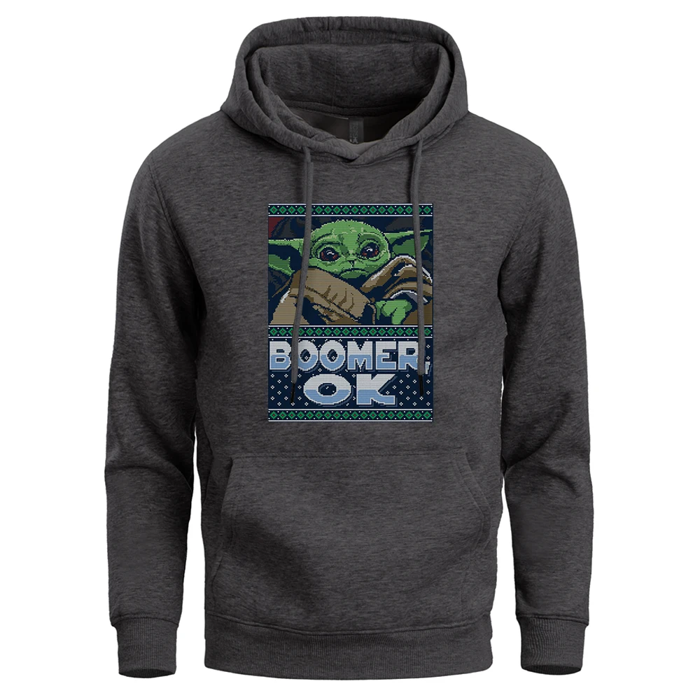 

Hoodie Men The Chide Baby Yoda Sweatshirt Star Wars Streetwear Mens Hoody Winter Fleece Warm Crewneck Male Sweatshirts Hoodies