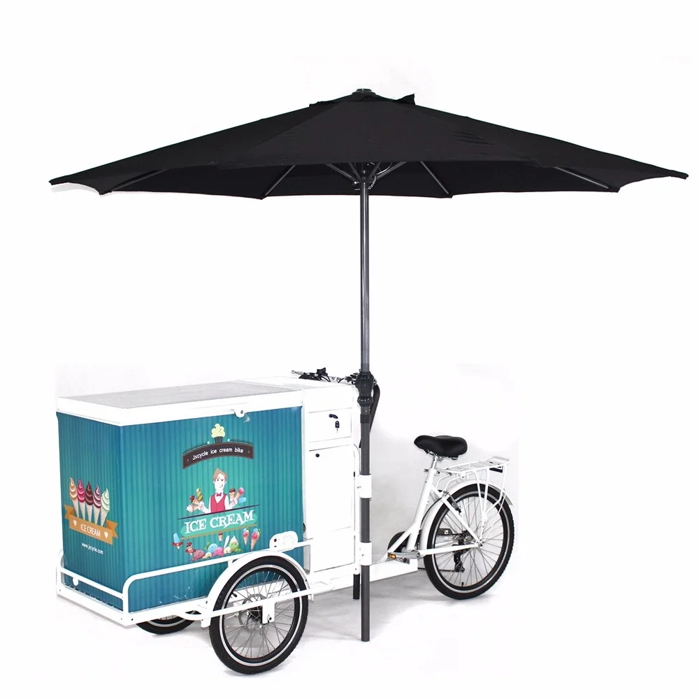 Customize Ice Cream Vending Bike Electric Cargo Bike Tricycle Popsicle