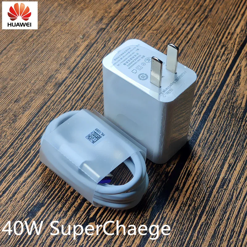 Оригинальное зарядное устройство huawei P30 Pro, 40 Вт, 10 в/4 а, адаптер SuperCharge, быстрая зарядка, 5А, Usb type-C кабель для mate 20 10 pro Honor Magic 2