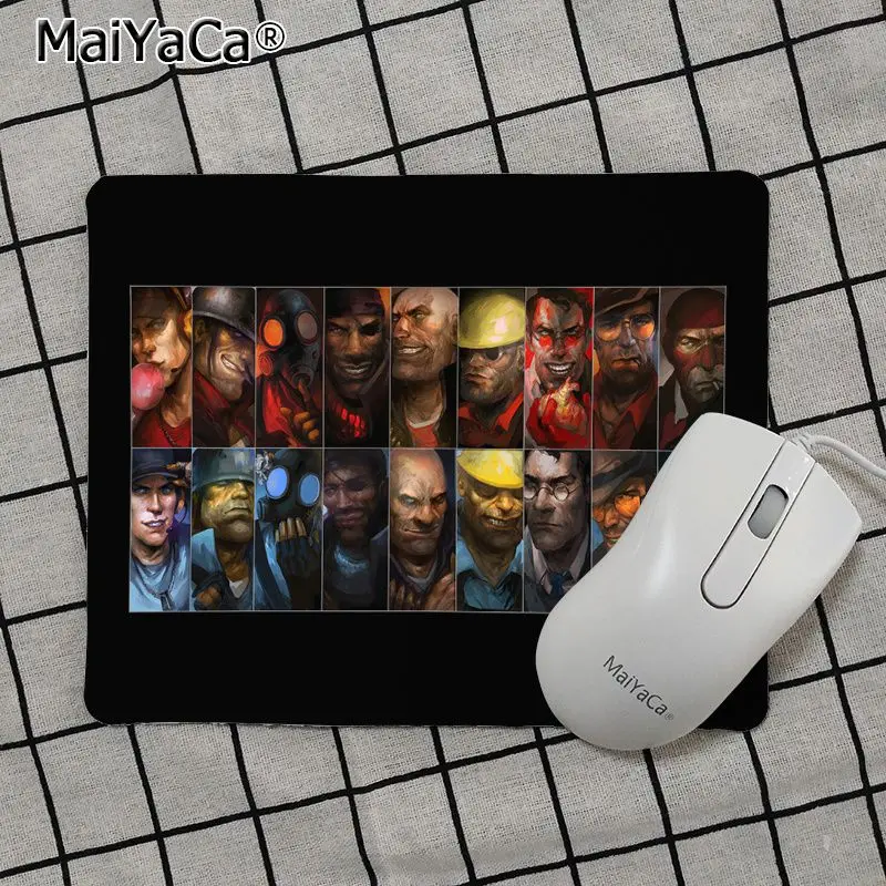 No Lock Edge18x22cm MaiYaCa высокое качество команда Fortress 2 силиконовый коврик для мышки игра Топ продаж подставка под руку мышь - Цвет: No Lock Edge18x22cm