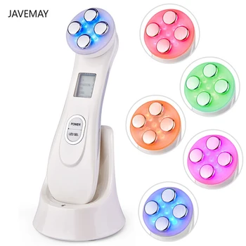 

Facial Mesotherapy Electroporation RF Radio Frequency LED Photon Face Lifting Tighten Wrinkle Removal Skin Care Face Massager
