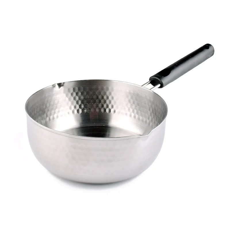 430 Stainless steel Pasta Pot milk pot soup pot noodle Cookware Japanese Snow Pan Gas Induction cooker 16/18/20cm sale