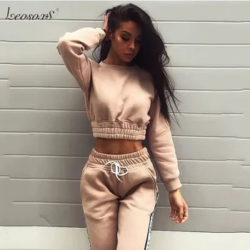 

Autumn 2020 Women's Wear New, Fashion Sports Casual Hoodie Set, Sports Pants Hoodie Set, Casual Loose Hoodie Set, Slim Solid Pan