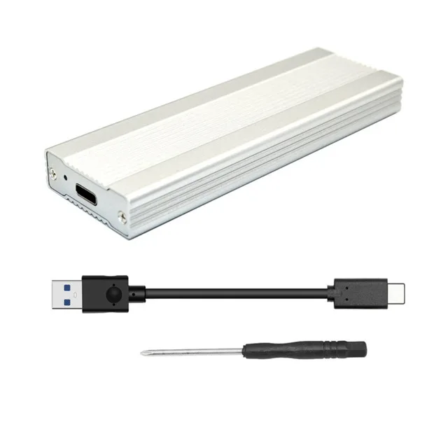 H1111Z NVME SSD корпус PCI-E M.2 для USB 3,1 type-C адаптер USB C 10 Гбит/с RTL9210 M2 M ключ PCIE жесткий диск внешний бокс M2 - Цвет: Silver C to A
