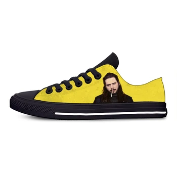 

Pop Rap Singer Post Malone Hot Cool Fashion Casual Canvas Shoes Low Top Breathable Lightweight Sneakers 3D Print For Men Women