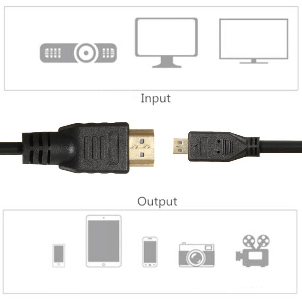 HDMI к micro HDMI 1080p кабель ТВ AV адаптер 6FT1. 8 м для Android планшетов HD tv