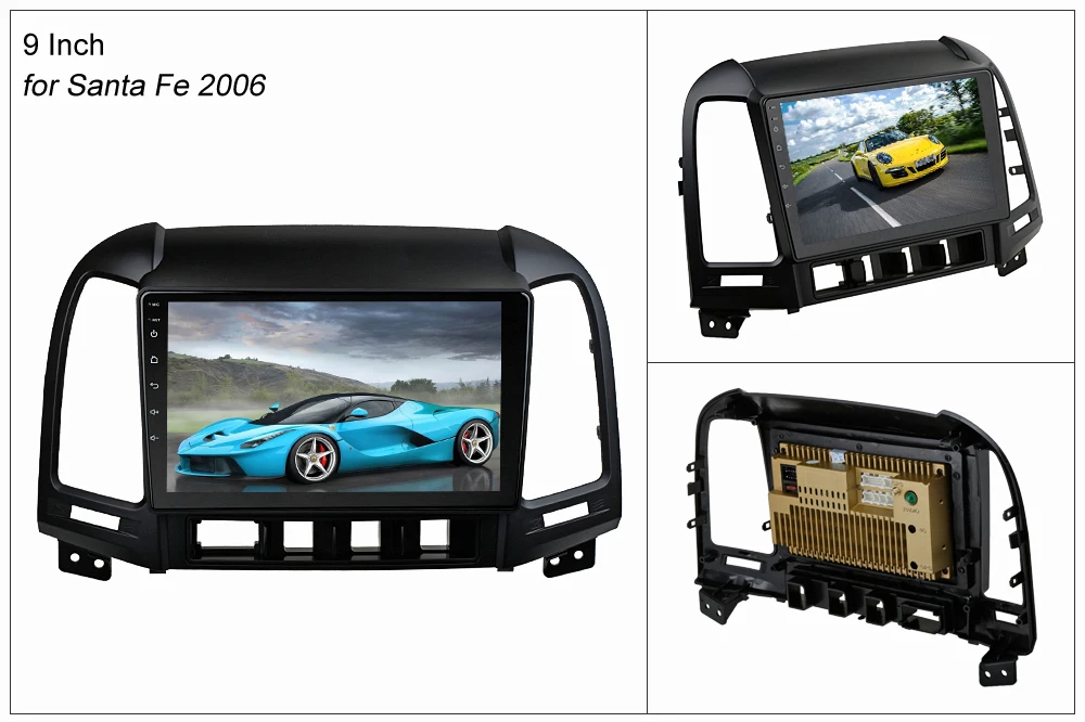 Perfect SINOSMART 2.5D IPS/QLED Screen 1G/2G Car GPS Navigation for Hyundai IX45 Santa Fe 2006-2012 32EQ DSP, 4G SIM Card Slot Optional 14