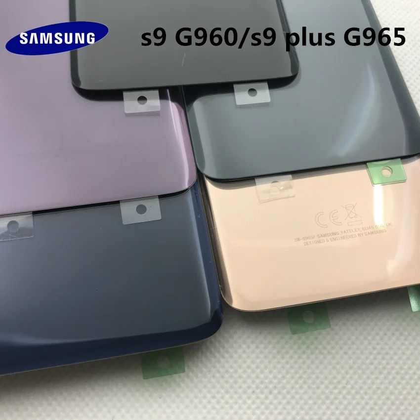 Samsung задняя Батарея Крышка для samsung Galaxy S9 плюс s9+ G965 SM-G965F G965FD S9 G960 SM-G960F G960FD сзади Стекло чехол