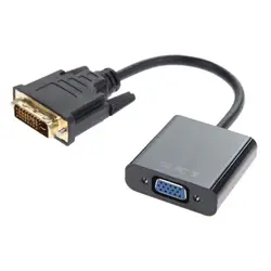 С DVI на VGA hd Adapter DVI (24 + 1) на VGA Male-Female рот видеокарта подобрать дисплей с чипом