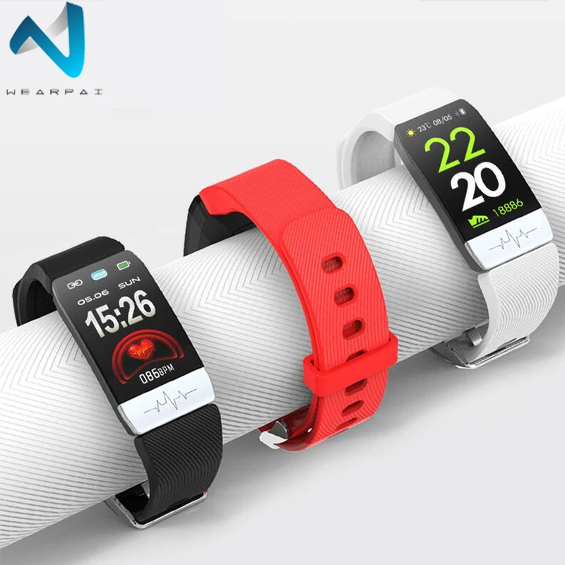Wearpai Q1S фитнес-трекер ECG+ PPG кровяное давление кислород водонепроницаемый смарт-браслет цветной экран фитнес-часы браслет для iPhone