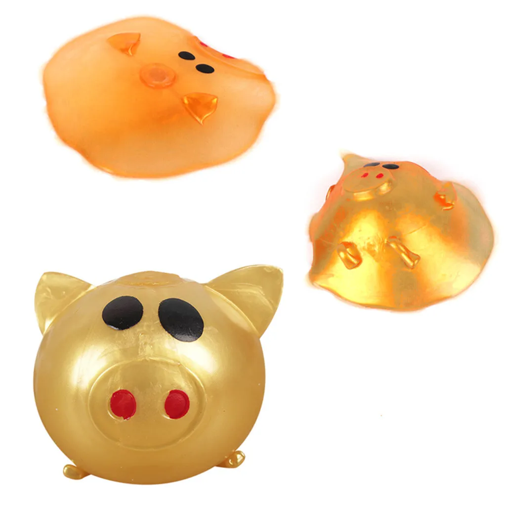 3 шт. Jello Pig милый антистресс Splat водный мяч-свинка вентиляционная игрушка вентилируемая липкая Золотая Свинья Мягкие juguetes детские игрушки