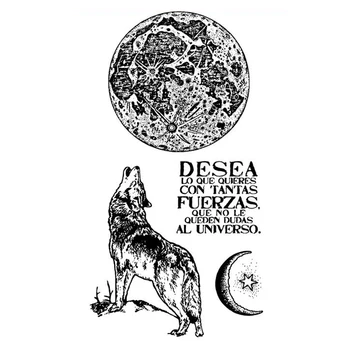 

Cosmos wolf Transparent Clear Silicone Stamp/Seal for DIY scrapbooking/photo album Decorative clear stamp