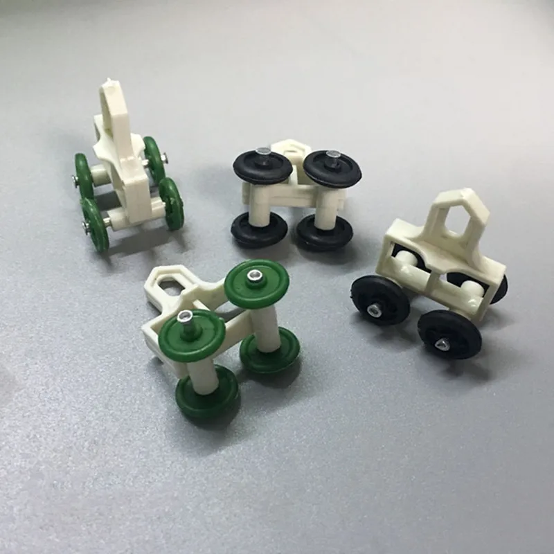 Description Picture 4 of itemShower Curtain Track Rollers Curtain Sliding Wheels Rollers Old-fashioned Window Track Hook Ring Slide Rail Four Wheels Pulley