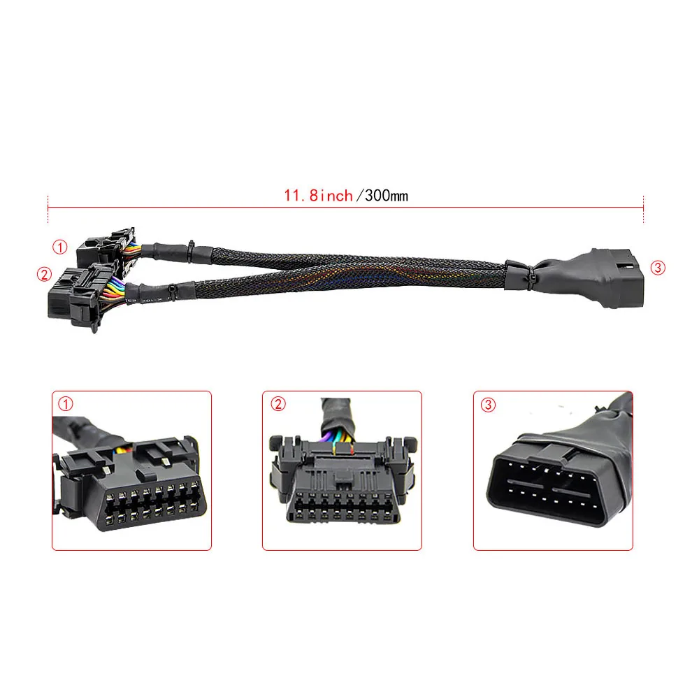 

For ELM 327 V1.5 For VAG Auto Car Diagnostic Tool Scanner For OP-COM 5.0 OBD 16pin male to female OBD2 Extension Cable