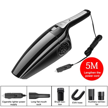 

120W Car Vacuum Cleaner 3600mbar Wet And Dry Dual Use Vacuum Cleaner For Auto Clean 120W Auto Handheld Car Interior Cleaner