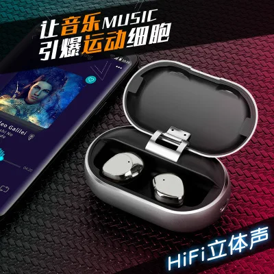 TWS X26 Bluetooth наушники 5,0 True Беспроводной наушники Смарт Водонепроницаемый стерео Hi-Fi с зарядный чехол 10 мм Титан пленка