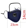 Reusable Washable Face Masks with10 Replaceable Pm2.5 Filter Mouth Mask Dust Windproof Cotton Valve Respirator with Goggles Mask 4