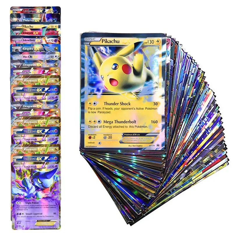 Shining-Card Pokemon-Cards Mega-Booster Trading-Game Kids Toys Battle English VMAX Box