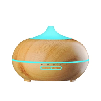 

550ML ligent Ultrasonic Air Humidifier, Remote Control Essential Oil Diffuser with 7 LED Mood Lights US Plug Light