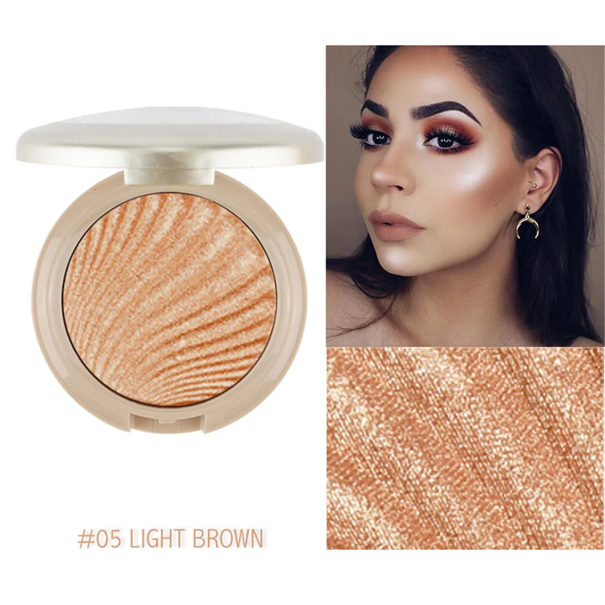 KIMUSE Highlighter Powder Palette Illuminator Shimmer Highlighter Face