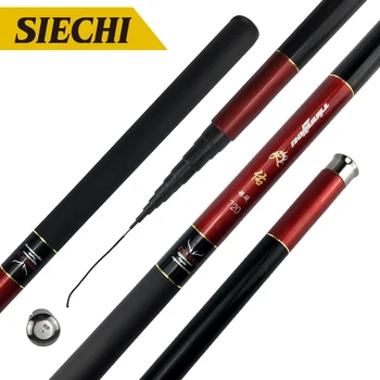 

SIECHI Super Hard Light Hand Pole 3.6m-7.2m Fishing Rod Portable Telescopic Design Fishing Rod High Carbon Spining