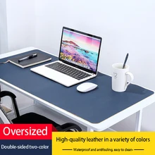 Mechanical Keyboard MousePad Double-sided Office Computer Desk Mat PC Deskpad Gaming Desktop Lager PU Leather DIY Keyboard Pad