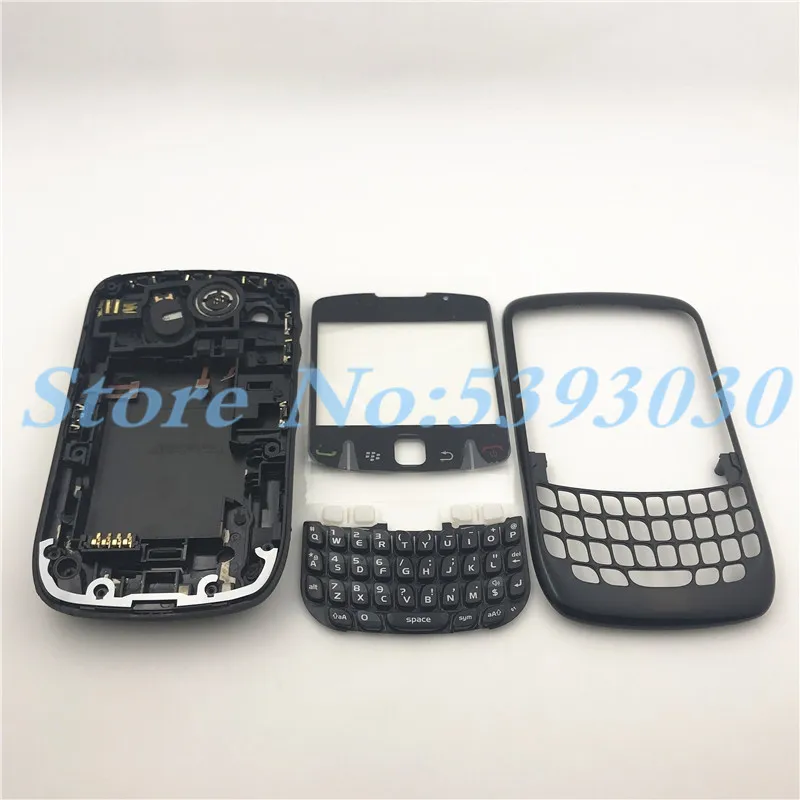 Высокое качество полный корпус для Blackberry Curve 8520 Полный чехол Замена+ логотип