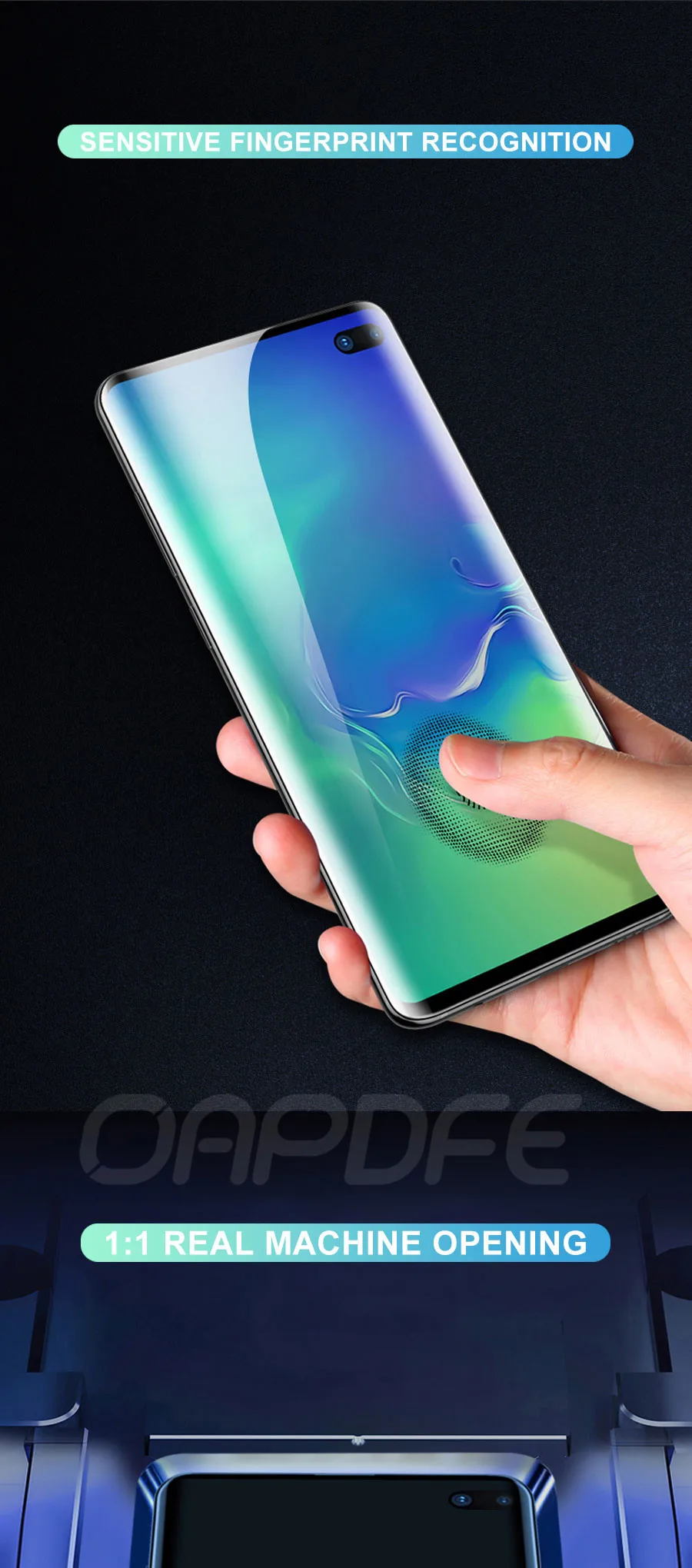 100D полностью изогнутое закаленное стекло для samsung Galaxy S10 S9 S8 Plus S7 Edge Note 8 9 10 Pro Защитная пленка для экрана