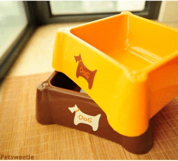 

Stand Plastic Dog Bowl Water Bottle Feeder Puppy Slow Feeder Bowl Dog Food Container Comedero Para Perro Pet Products 40GW35
